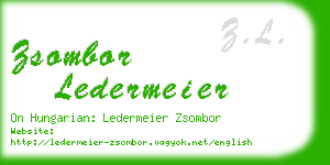 zsombor ledermeier business card
